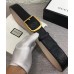 Gucci Width 3.8cm GG Textured Belts Black/Gold 2018