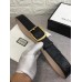 Gucci Width 3.8cm GG Textured Belts Black/Gold 2018