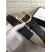 Gucci Width 3.8cm GG Textured Belts Black/Gold 2018