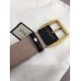 Gucci Width 3.8cm GG Textured Belts Black/Gold 2018