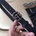 Gucci Crystal GG Buckle Leather Belts Black 2018