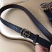 Gucci Crystal GG Buckle Leather Belts Black 2018