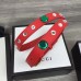 Gucci Width 20mm Crystal Belt With Double G Buckle 466749 Red 2017