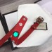 Gucci Width 20mm Crystal Belt With Double G Buckle 466749 Red 2017