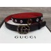 Gucci Width 20mm Crystal Belt With Double G Buckle 466749 Black 2017