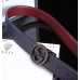 GUCCI BELT WITH INTERLOCKING G DARK BLUE 2017