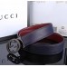 GUCCI BELT WITH INTERLOCKING G DARK BLUE 2017