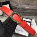 Gucci Width 3.5cm Crystal Dionysus Buckle Leather Belt Red 2017