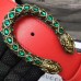 Gucci Width 3.5cm Crystal Dionysus Buckle Leather Belt Red 2017
