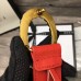 Gucci Width 3.5cm Crystal Dionysus Buckle Leather Belt Red 2017