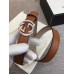 Gucci Width 2.5cm Calfkin Round Buckle Belt Brown/Silver 2018