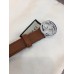 Gucci Width 2.5cm Calfkin Round Buckle Belt Brown/Silver 2018