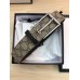Gucci GG Supreme Belt with Silver Buckle 38mm Width