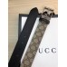 Gucci GG Supreme Belt with Silver Buckle 38mm Width