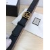 Gucci GG Semi-Circle Buckle Belt 25mm Width Black 2017