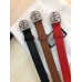 Gucci GG Semi-Circle Buckle Belt 25mm Width Red 2017