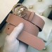 Gucci Width 3.5cm Pearl Double G Buckle Leather Belt Pink 2017