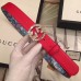 Gucci Width 3.5CM Crystal Double G Buckle Blooms Print Belt 02 2017