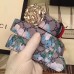 Gucci Width 3.5CM Crystal Double G Buckle Blooms Print Belt 02 2017