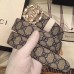 Gucci Width 3.5CM Crystal Double G Buckle Blooms Print Belt 05 2017