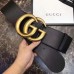 Gucci 7cm Wide Leather Belt With Double G