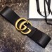 Gucci 7cm Wide Leather Belt With Double G