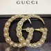 Gucci 7cm Wide Leather Belt With Pearl Double G