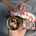 Gucci GG Blooms canvas belt with interlocking G