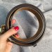 Gucci GG Blooms canvas belt with interlocking G