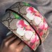 Gucci GG Blooms canvas belt with interlocking G