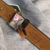 Gucci GG Blooms canvas belt with interlocking G