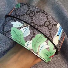 Gucci Tian print canvas belt with interlocking G