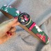 Gucci GG Blooms leather belt with interlocking G green