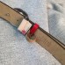 Gucci GG Blooms leather belt with interlocking G pink