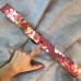 Gucci GG Blooms leather belt with interlocking G  red