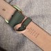 Gucci Leather belt with interlocking G green