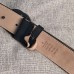 Gucci Leather belt with interlocking G black