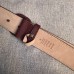 Gucci Leather belt with interlocking G dark brown