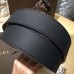 Gucci Leather belt with interlocking G black