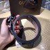 Gucci Leather belt with interlocking G black