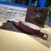 Gucci Leather belt with interlocking G fuchsia