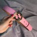 Gucci Signature belt with G buckle 370543 pink