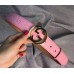 Gucci Signature belt with G buckle 370543 pink