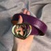 Gucci Signature belt with G buckle 370543 purple
