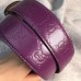 Gucci Signature belt with G buckle 370543 purple