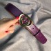 Gucci Signature belt with G buckle 370543 purple