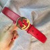 Gucci Signature belt with G buckle 370543 red