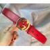 Gucci Signature belt with G buckle 370543 red