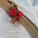 Gucci Signature belt with G buckle 370543 red