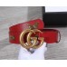 Gucci Charms Belt 38mm Red